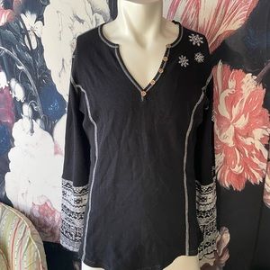 Alp N’ Rock long sleeve thermal print shirt